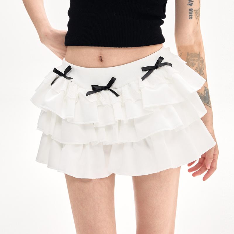Біла спідниця Y2k Kawaii Cute Cake Ruffles Жіноча літня тонка міні-спідниця з високою талією і бантом Модна спідниця трапеції L білий
Біла спідниця Y2k Kawaii Cute Cake Ruffles Жіноча літня тонка міні-спідниця з високою талією і бантом Модна спідниця трапеції L білий