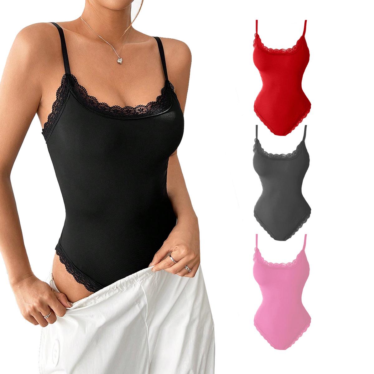 2024 Spring/Summer Lace Trim Triangle Bodysuit - European & American Style Sexy Women s Camisole Extra Small
2024 Spring/Summer Lace Trim Triangle Bodysuit - European & American Style Sexy Women s Camisole Extra Small