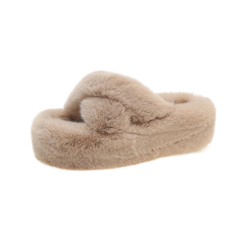 Large size thick bottom cross with fluffy slippers for women to wear 2025 new muffin thick bottom heightening soft bottom household cotton mop 42
Large size thick bottom cross with fluffy slippers for women to wear 2025 new muffin thick bottom heightening soft bottom household cotton mop 42