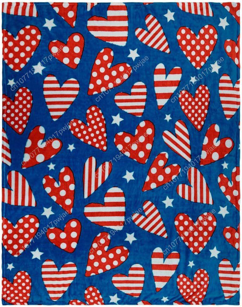 USA Hearts & Stars Super Soft Throw Blanket Throw Blanket for Bedroom Living Room Spring Time Holidays Custom blankets 75cmx90cm
USA Hearts & Stars Super Soft Throw Blanket Throw Blanket for Bedroom Living Room Spring Time Holidays Custom blankets 75cmx90cm