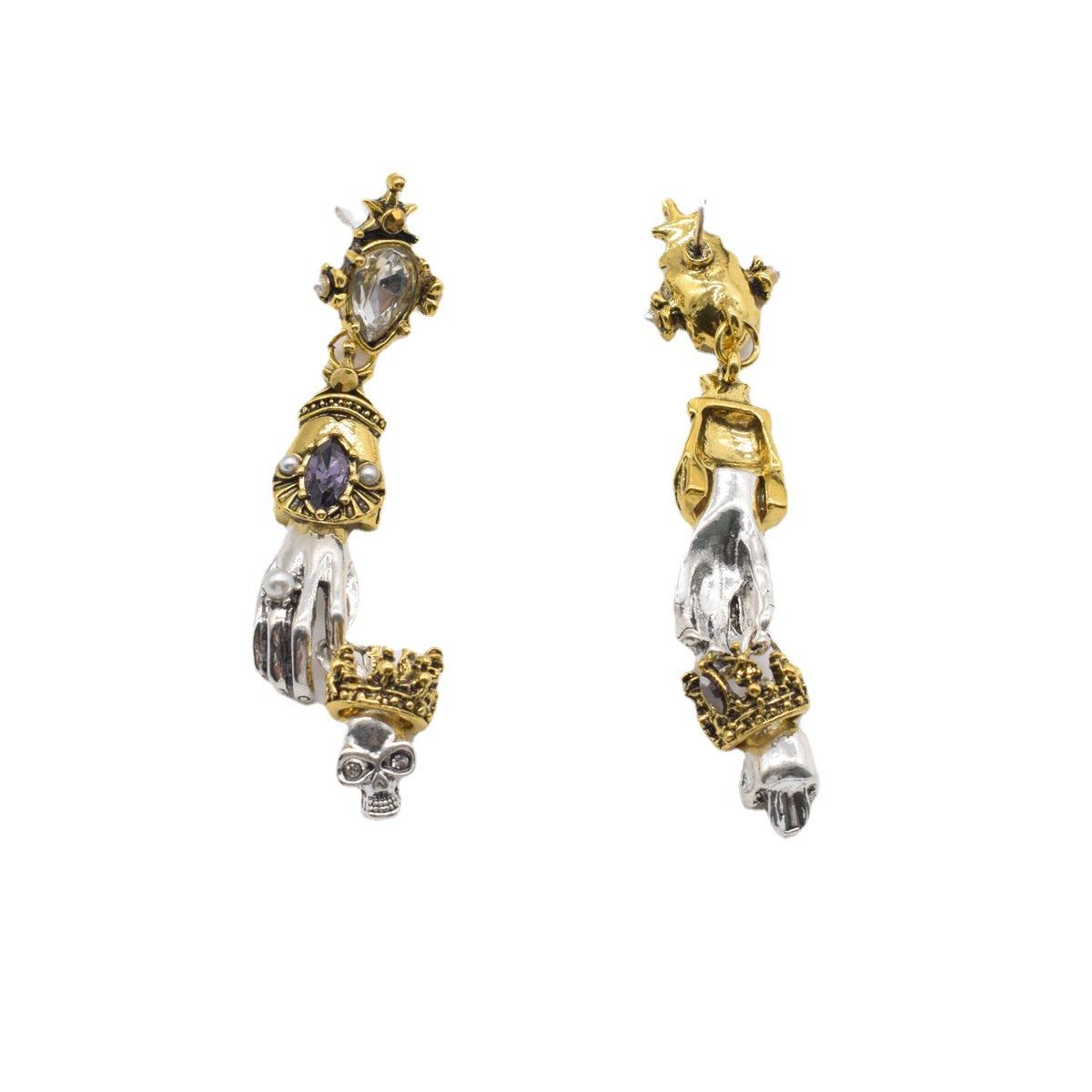 Винтажные серьги в стиле панк-готика, европейское и американское барокко
Винтажные серьги в стиле панк-готика, европейское и американское барокко