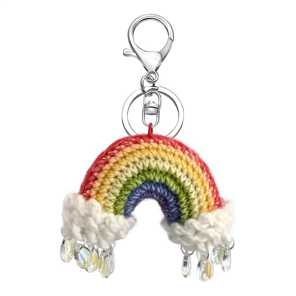 Keychain Crochet Rainbow Shape Keyring Handwoven Purse Ornament For Kids Teens Adults College Students Craft Lovers Teachers
Keychain Crochet Rainbow Shape Keyring Handwoven Purse Ornament For Kids Teens Adults College Students Craft Lovers Teachers