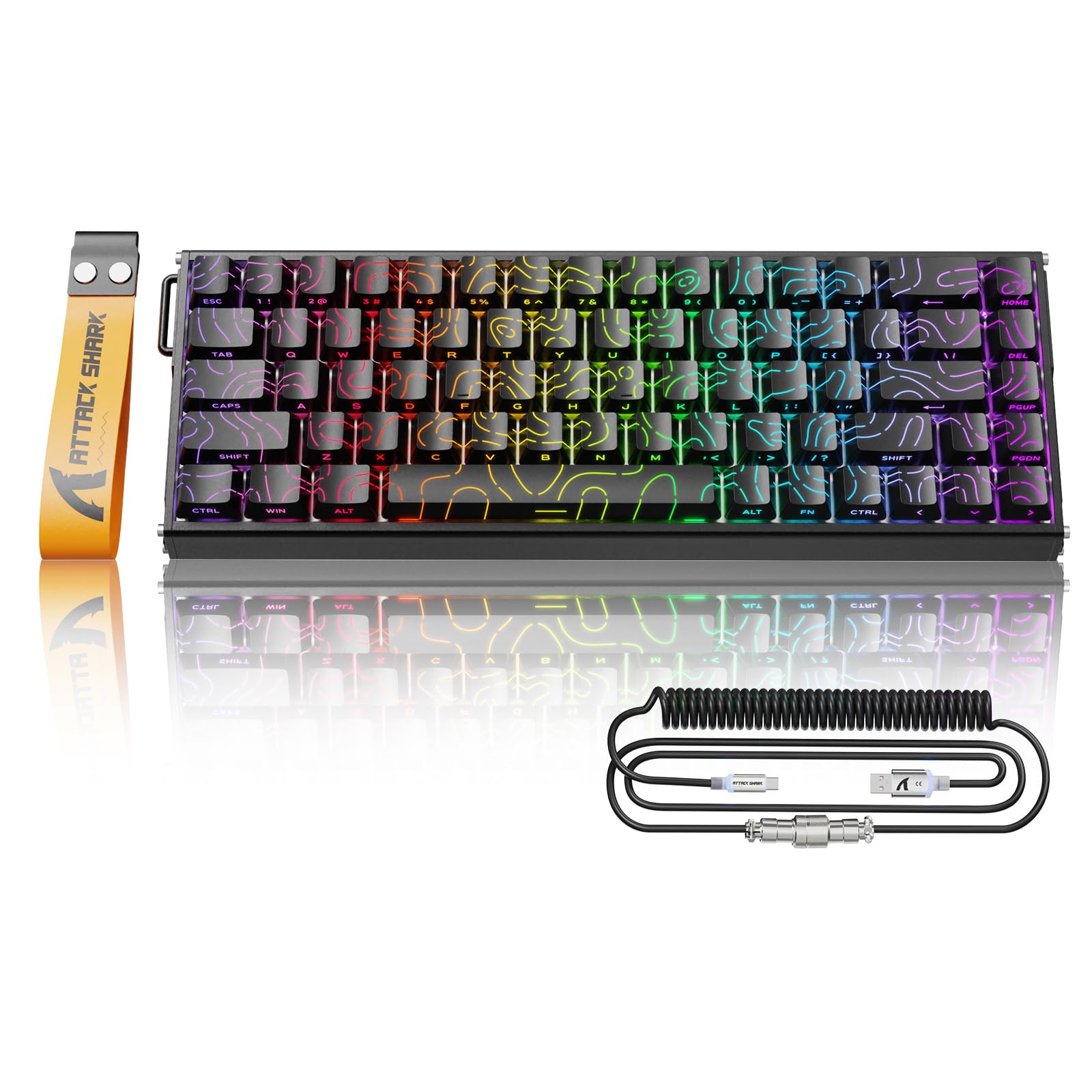 ATTACK SHARK X68MAXHE Rapid Trigger Full Aluminum Gaming 8000Hz Polling RT Latency Hall 68 Magnetic HotSwan RGB Dedicated for FPS Game Magnetic Web
ATTACK SHARK X68MAXHE Rapid Trigger Full Aluminum Gaming 8000Hz Polling RT Latency Hall 68 Magnetic HotSwan RGB Dedicated for FPS Game Magnetic Web