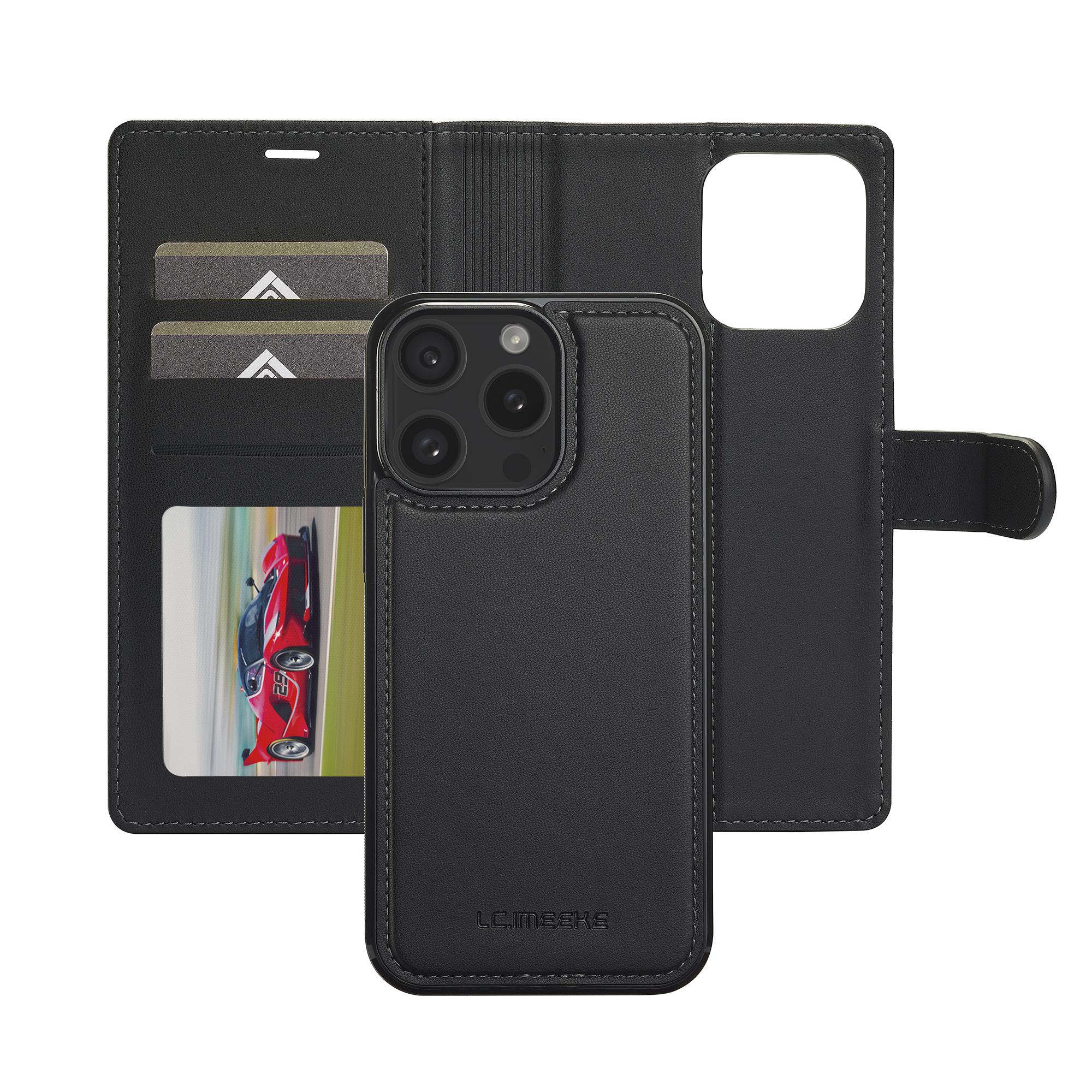 LC.IMEEKE L2 Series for iPhone 14 Pro Case PU Leather Wallet Detachable Magnetic Phone Cover Black
LC.IMEEKE L2 Series for iPhone 14 Pro Case PU Leather Wallet Detachable Magnetic Phone Cover Black