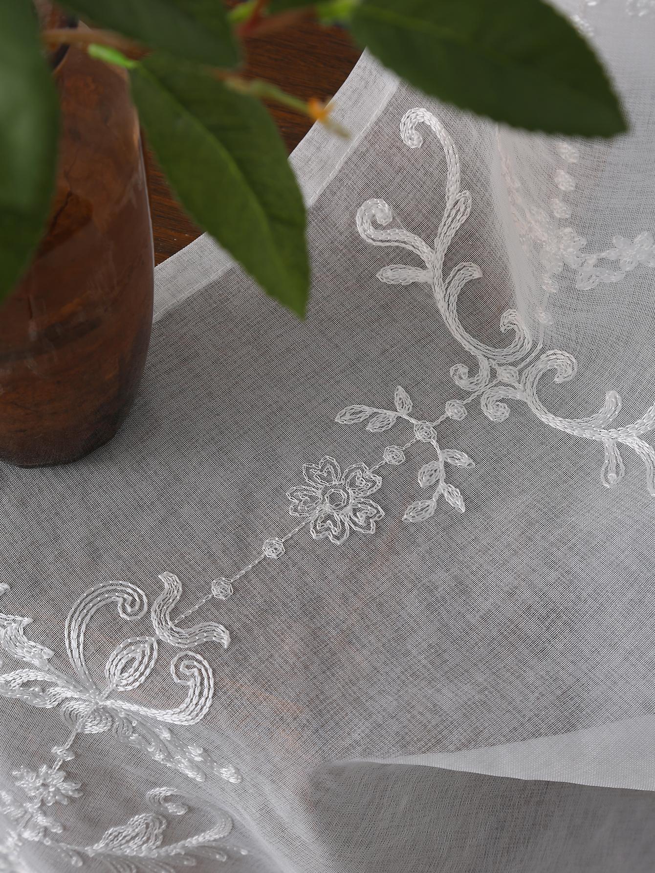 Sheer Curtains White Embroidered Floral Voile Drapes for Living room, Bedroom 200x100cm&Grommet Top белый
Sheer Curtains White Embroidered Floral Voile Drapes for Living room, Bedroom 200x100cm&Grommet Top белый