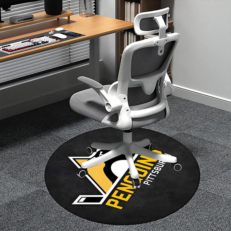 Penguins Hockey Puck Chair mat Round Rug-Office carpet, Machine Washable, Non-slip, Suitable for Living Rooms, Bedrooms 80cm
Penguins Hockey Puck Chair mat Round Rug-Office carpet, Machine Washable, Non-slip, Suitable for Living Rooms, Bedrooms 80cm