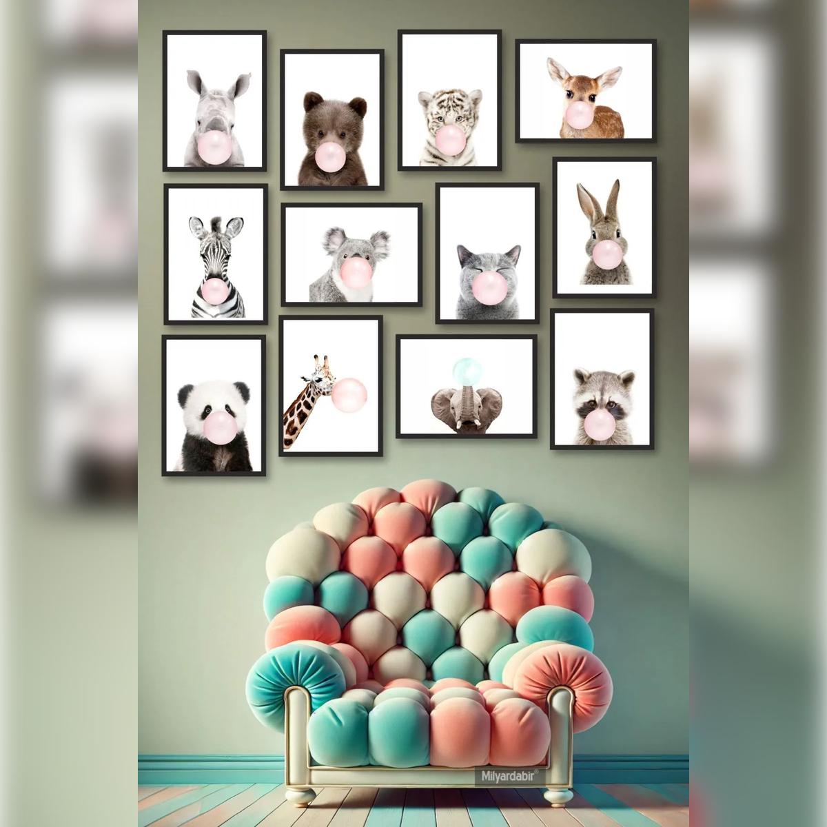 12-Piece Poster Set with Fun Animal Illustrations – Bring Joy to Kids Rooms!
12-Piece Poster Set with Fun Animal Illustrations – Bring Joy to Kids Rooms!