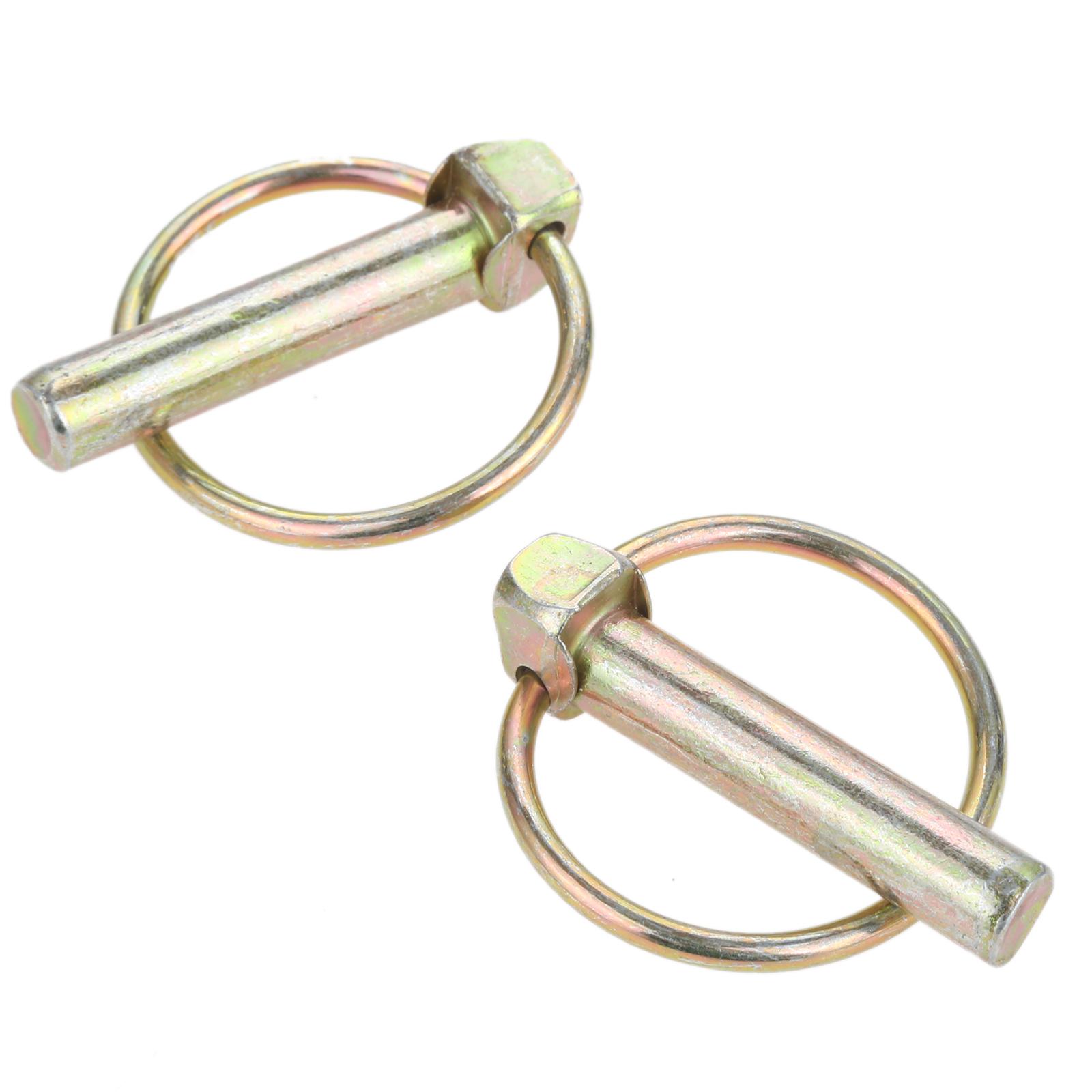 DRELD 10/5/2pcs Steel Heavy Duty Boat Lynch Pin Tractor Trailer Trucks Pin Ring Clips for Farm Trailers Trucks Mowers M4.5-M11 M9.5x45mm 2pcs
DRELD 10/5/2pcs Steel Heavy Duty Boat Lynch Pin Tractor Trailer Trucks Pin Ring Clips for Farm Trailers Trucks Mowers M4.5-M11 M9.5x45mm 2pcs
