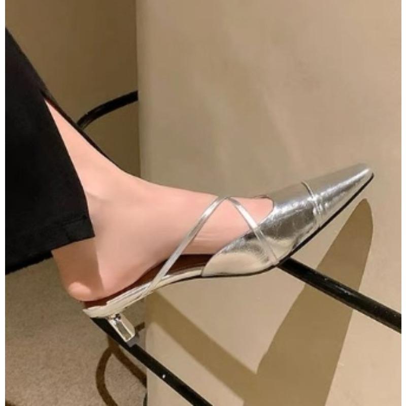 Fashion New Style Fashion Women Thick Heel Middle Heel Sandals Women s Slippers High End Silver Half Slippers Plus Size Zapatos Mujer 35
Fashion New Style Fashion Women Thick Heel Middle Heel Sandals Women s Slippers High End Silver Half Slippers Plus Size Zapatos Mujer 35