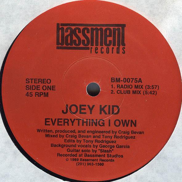12-дюймовая пластинка JOEY KID - Everything I Own BM0075 Bassment Record 1989 US Танцевальная и электронная музыка Б/У
12-дюймовая пластинка JOEY KID - Everything I Own BM0075 Bassment Record 1989 US Танцевальная и электронная музыка Б/У