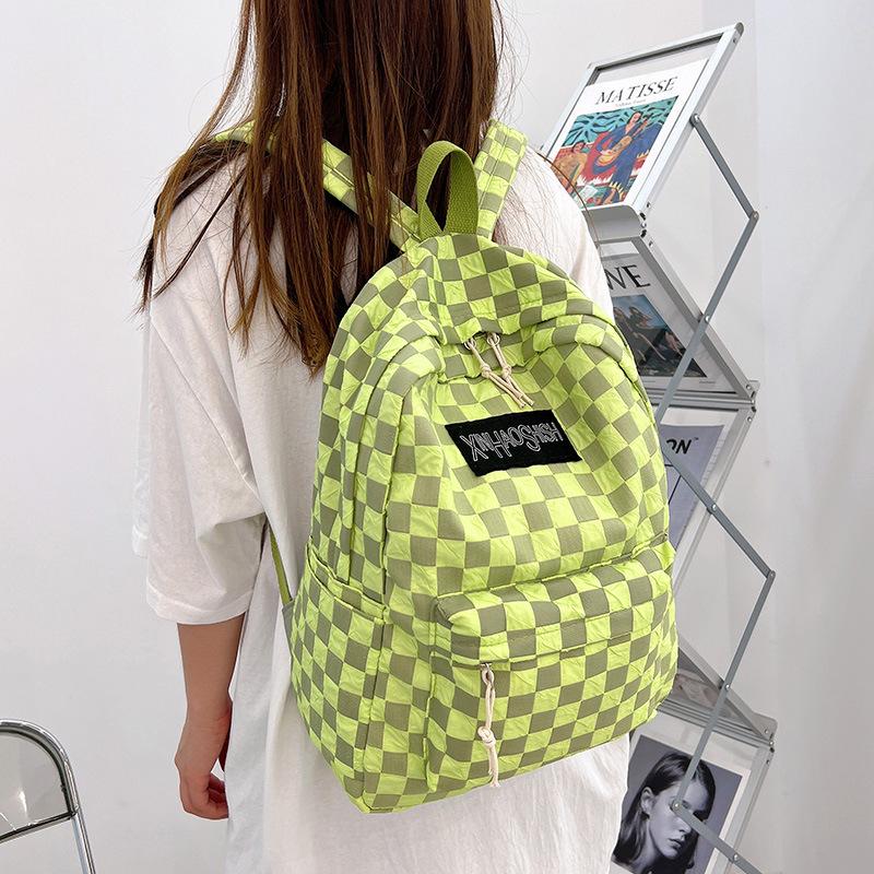 Art Trend Chessboard Plaid Backpack Harajuku Small Fresh High School Junior High School Student Bag
Art Trend Chessboard Plaid Backpack Harajuku Small Fresh High School Junior High School Student Bag