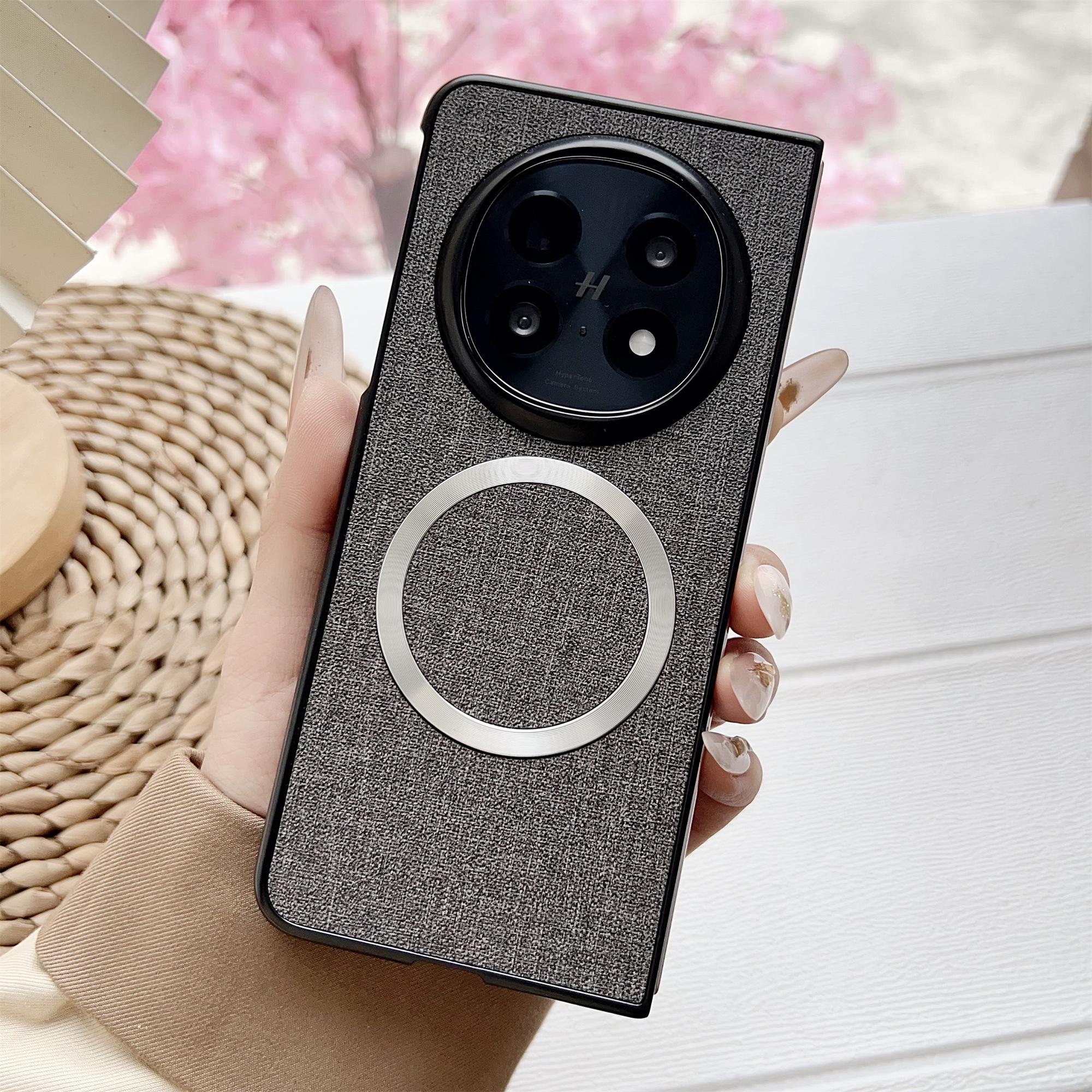 For Oppo Find N5 5G Case Drop-Proof TPU+Cloth Back Phone Cover Compatible with MagSafe Grey
For Oppo Find N5 5G Case Drop-Proof TPU+Cloth Back Phone Cover Compatible with MagSafe Grey