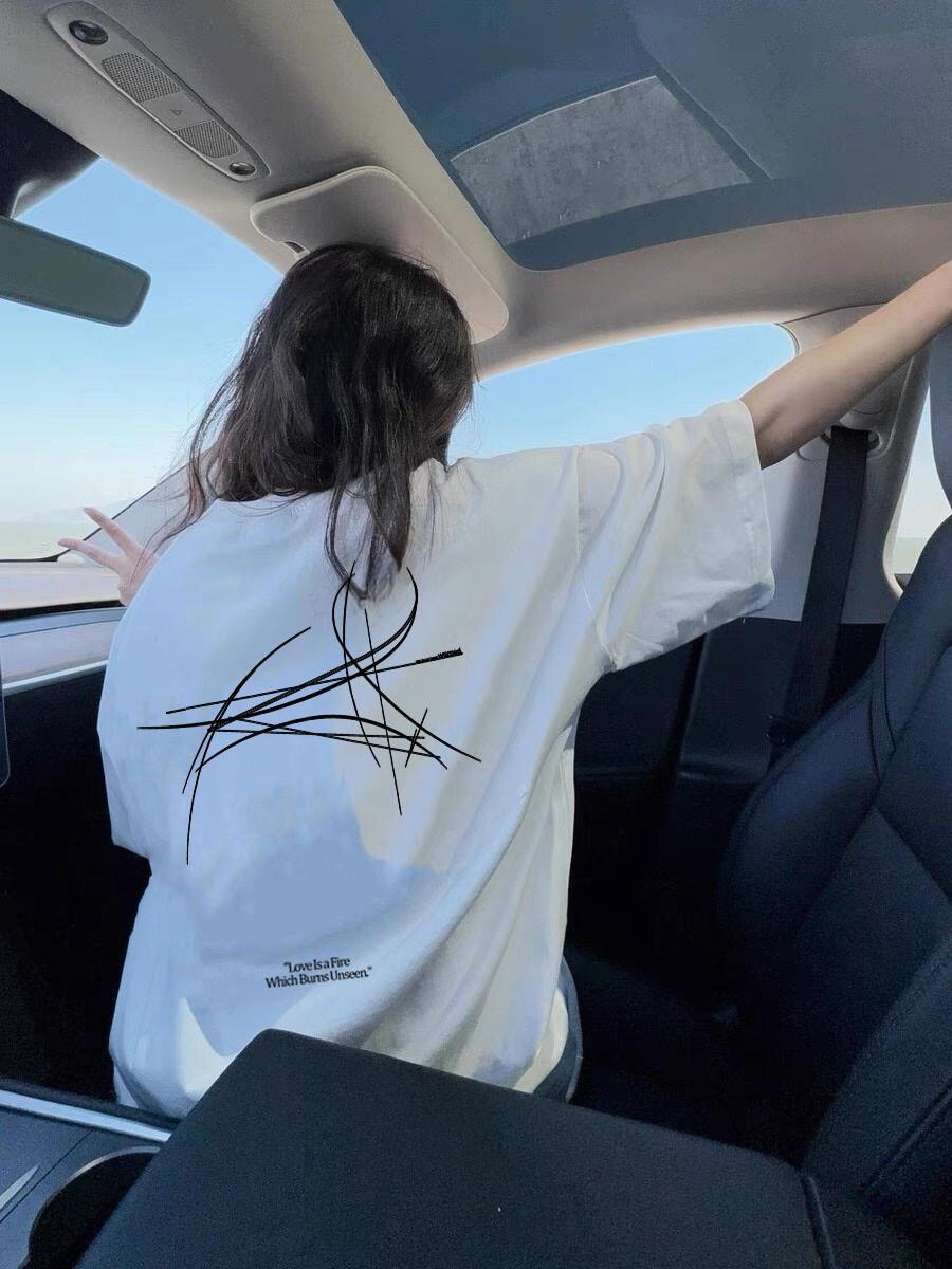 White short-sleeved t-shirt men s and women s 2025 new overlapping letters pure cotton niche design top XXXL
White short-sleeved t-shirt men s and women s 2025 new overlapping letters pure cotton niche design top XXXL