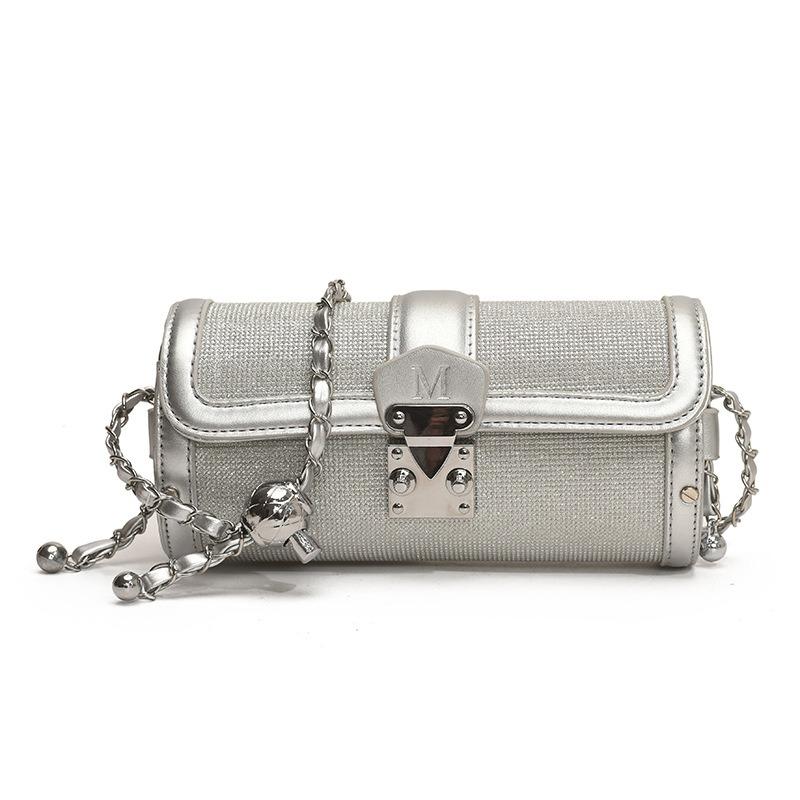 Women s bag new niche cylinder bag fashionable simple versatile shoulder bag high-end trend messenger bag One Size срібний
Women s bag new niche cylinder bag fashionable simple versatile shoulder bag high-end trend messenger bag One Size срібний