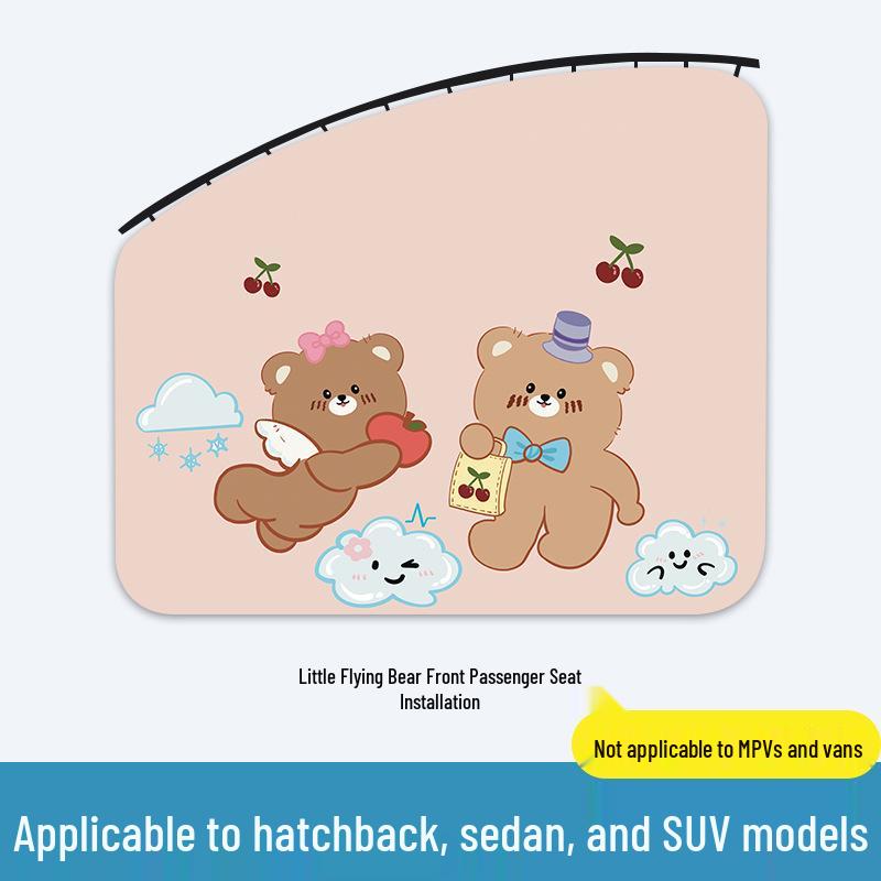Cartoon Blackout Car Sunshade Curtain for Side Windows - Heat Insulation & Privacy
Cartoon Blackout Car Sunshade Curtain for Side Windows - Heat Insulation & Privacy