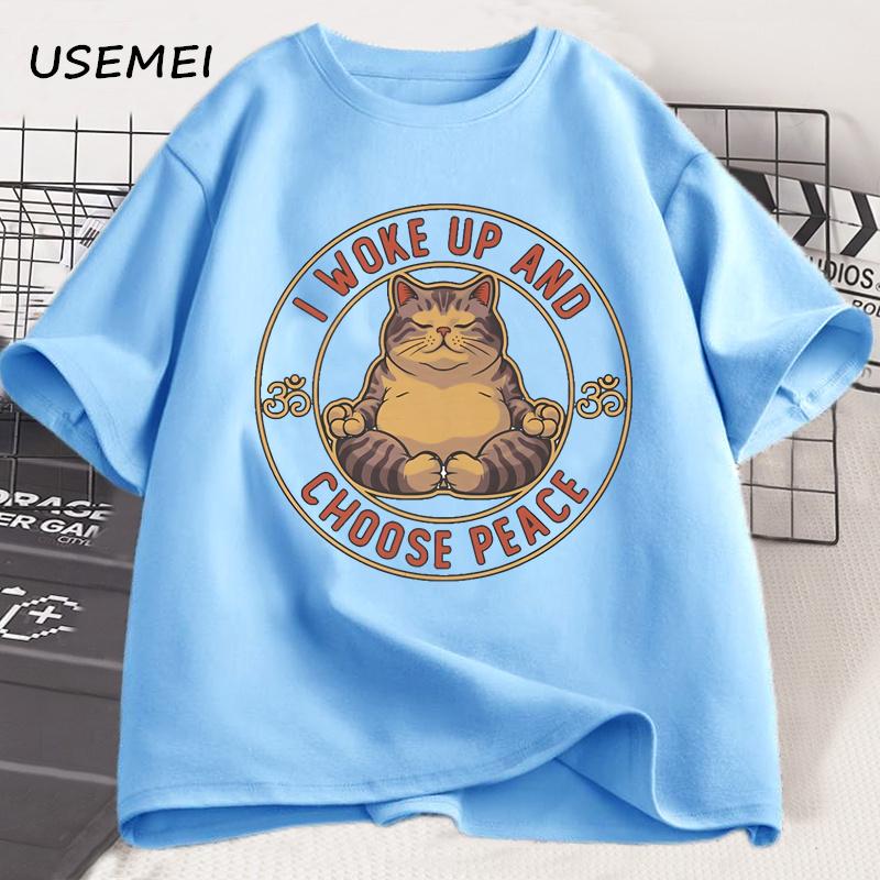 I Woke Up and Choose Peace Printed T-shirt Yoga Cat Unisex Cotton Tee Shirt Unisex Harajuku Round Neck Man Clothes Streetwear 4XL
I Woke Up and Choose Peace Printed T-shirt Yoga Cat Unisex Cotton Tee Shirt Unisex Harajuku Round Neck Man Clothes Streetwear 4XL