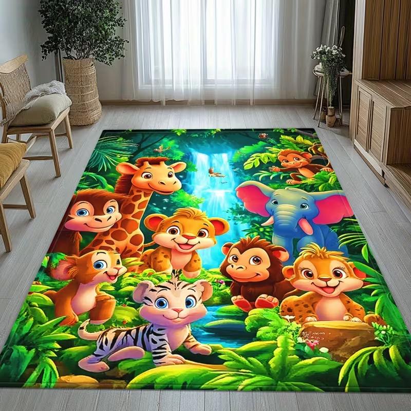 Cartoon Jungle Animal Dinosaur Rug Washable Durable Kids Game Carpet for Nursery Play Area Home Decor Living Room Playground 40X60CM
Cartoon Jungle Animal Dinosaur Rug Washable Durable Kids Game Carpet for Nursery Play Area Home Decor Living Room Playground 40X60CM