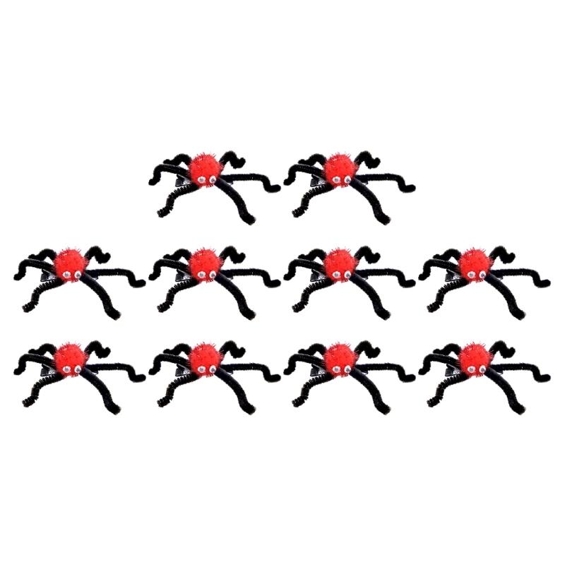 10PCS Fuzzy 3D Spiders Hair Clip Halloween Side Hairpin Hair Styling Tool for Side Hair Punk Adult Kids Festival Headwear
10PCS Fuzzy 3D Spiders Hair Clip Halloween Side Hairpin Hair Styling Tool for Side Hair Punk Adult Kids Festival Headwear