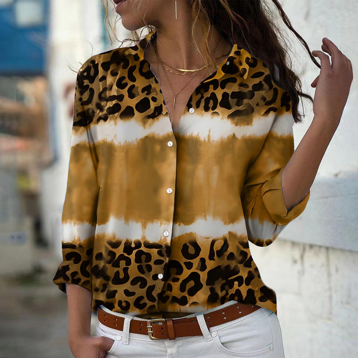 Блузка с принтом в виде пятен для женщин, весна-осень, женская, офисная, на пуговицах, с отложным воротником XL хаки
Блузка с принтом в виде пятен для женщин, весна-осень, женская, офисная, на пуговицах, с отложным воротником XL хаки