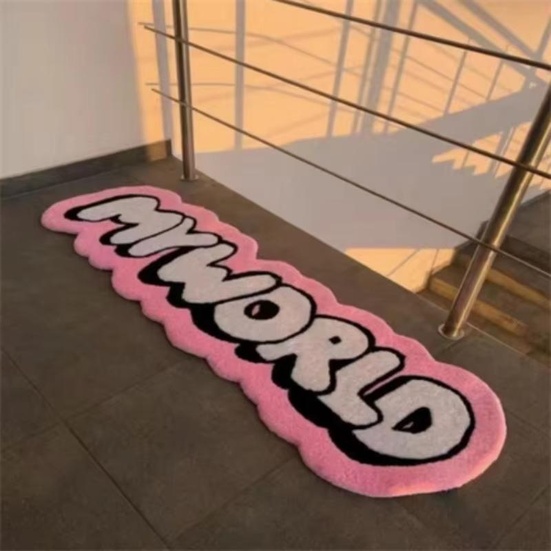 VIKAMA Cute Letter Carpet Myworld Bathroom Mat Rug For Bedroom Bedside Carpet Absorbent Soft Mat Home Decoration 50X80CM (1.6X2.6FT
VIKAMA Cute Letter Carpet Myworld Bathroom Mat Rug For Bedroom Bedside Carpet Absorbent Soft Mat Home Decoration 50X80CM (1.6X2.6FT