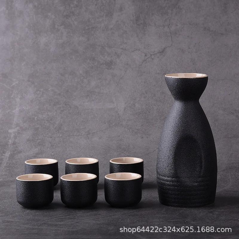 7Pcs Vintage Ceramic Sake Pot Cups Set Japanese Style Hip Flasks Home Kitchen Office Flagon Liquor Cup Drinkware Creative Gifts
7Pcs Vintage Ceramic Sake Pot Cups Set Japanese Style Hip Flasks Home Kitchen Office Flagon Liquor Cup Drinkware Creative Gifts
