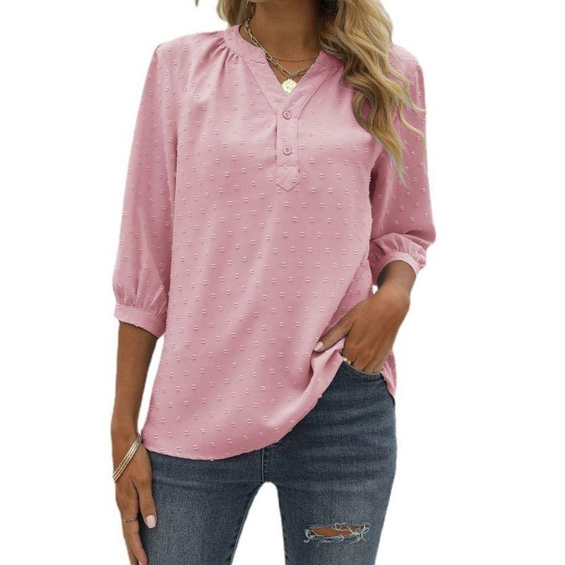 Stand Neck Medium Sleeve Shirt Loose Top Stand-up Collar Medium-Sleeve Shirt Loose Tops RED XXL
Stand Neck Medium Sleeve Shirt Loose Top Stand-up Collar Medium-Sleeve Shirt Loose Tops RED XXL