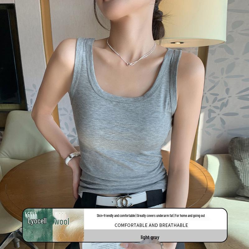U-neck Sleeveless Tencel Silk Blend Tank Top S (80-95 lbs)
U-neck Sleeveless Tencel Silk Blend Tank Top S (80-95 lbs)