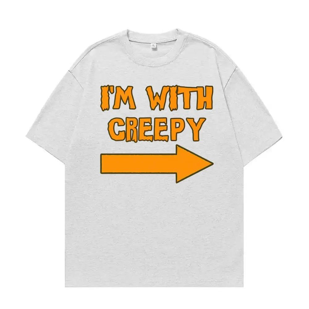 Im with Creepy Funny Halloween Graphic T Shirt Unisex Women Clothing Retro Fashion Harajuku Tshirt Casual Cotton Tees Streetwear 3XL
Im with Creepy Funny Halloween Graphic T Shirt Unisex Women Clothing Retro Fashion Harajuku Tshirt Casual Cotton Tees Streetwear 3XL