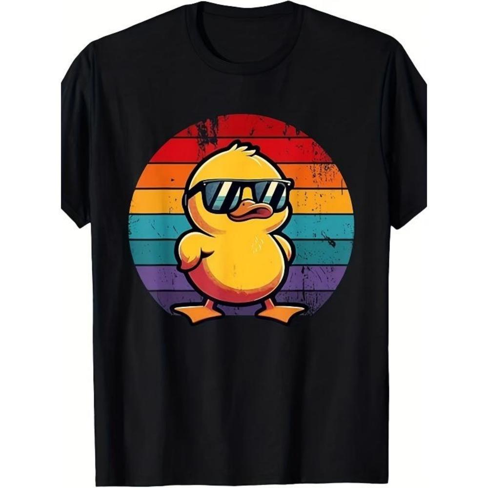 European Sizes Vintage Style Duck Wearing Glasses GraphicTees for Men Casual Short Sleeve Design T-shirt Ideal for Everyday Use And Sports Activities XXXXXL чорний
European Sizes Vintage Style Duck Wearing Glasses GraphicTees for Men Casual Short Sleeve Design T-shirt Ideal for Everyday Use And Sports Activities XXXXXL чорний