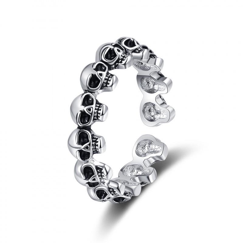 Women s Trendy Punk Style Distressed Retro Skull Ring in Imitation Thai Silver Adjustable
Women s Trendy Punk Style Distressed Retro Skull Ring in Imitation Thai Silver Adjustable