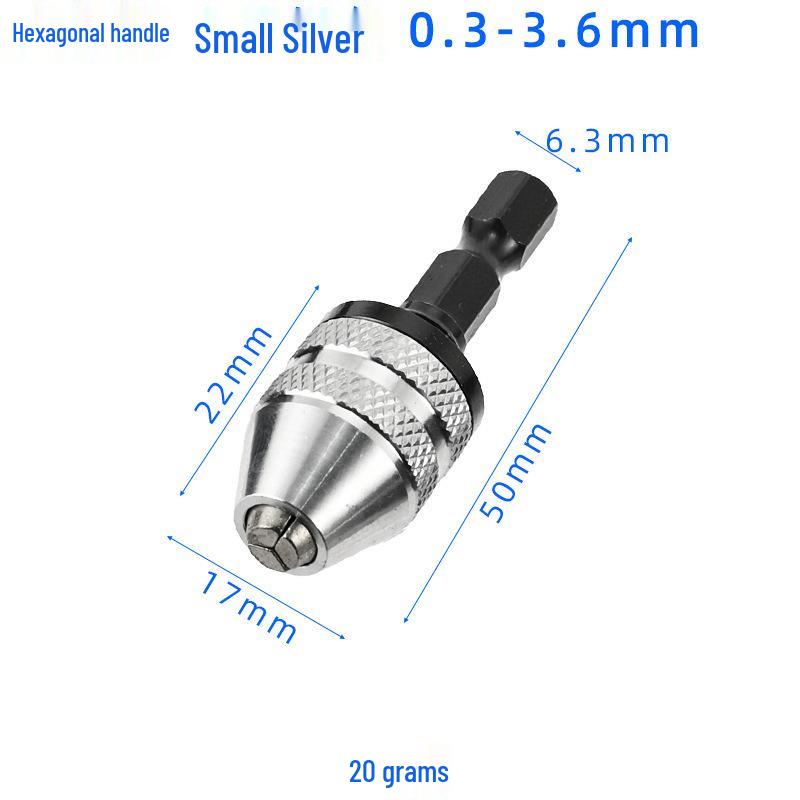 6.5mm Quick-Change Hex Shank Self-Centering Three-Jaw Drill Chuck for 3.6 Electric Grinder
6.5mm Quick-Change Hex Shank Self-Centering Three-Jaw Drill Chuck for 3.6 Electric Grinder