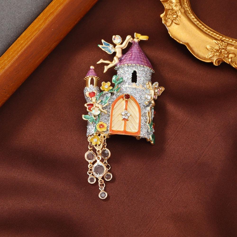 Metal Fantasy Castle Pins Luxury Gift Pendant New Building Enamel Brooches For Women Men 2
Metal Fantasy Castle Pins Luxury Gift Pendant New Building Enamel Brooches For Women Men 2