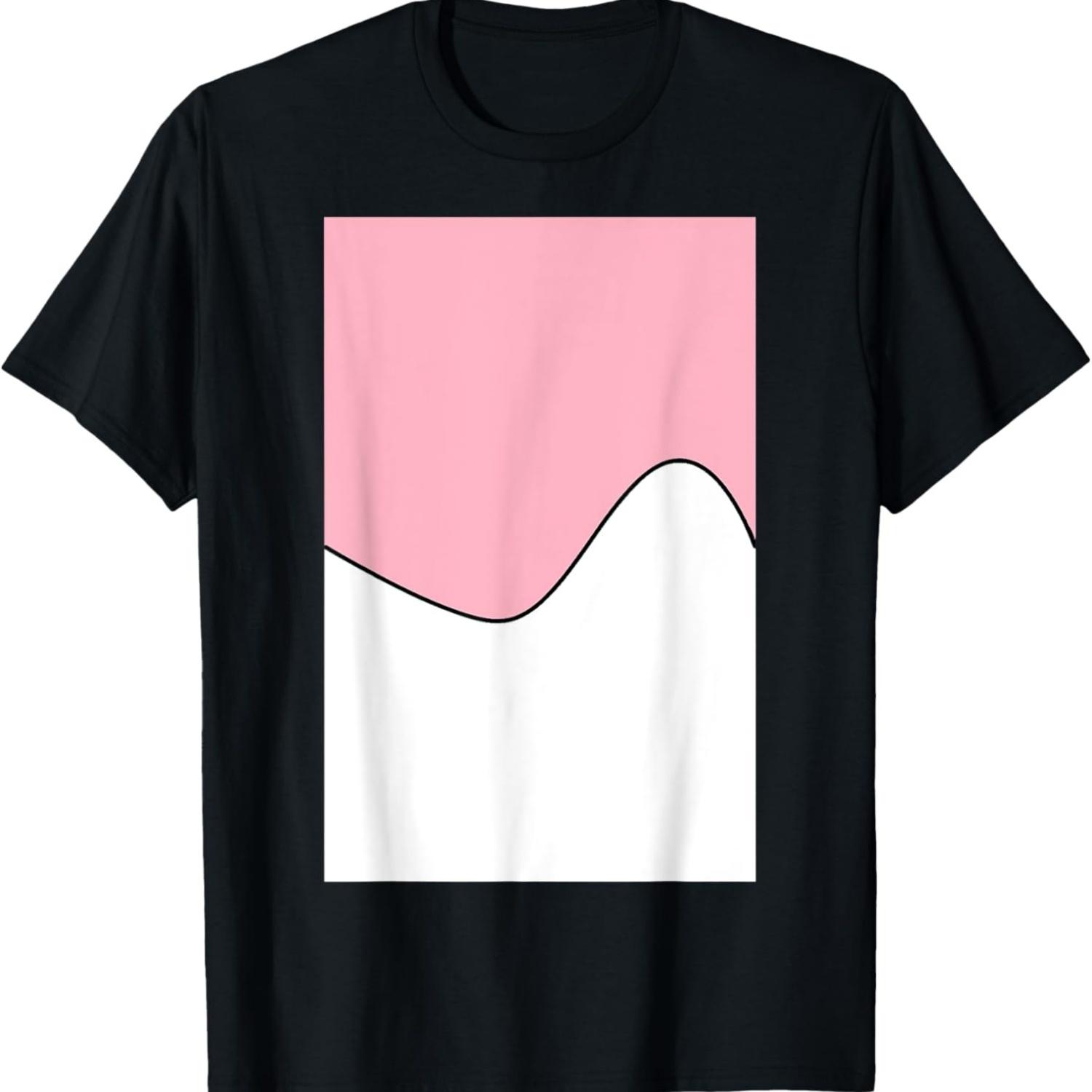 GEOMETRIC TWO TONE WAVE PATTERN CHERRY BLOSSOM PINK WHITE T-Shirt XXXXXL чорний
GEOMETRIC TWO TONE WAVE PATTERN CHERRY BLOSSOM PINK WHITE T-Shirt XXXXXL чорний