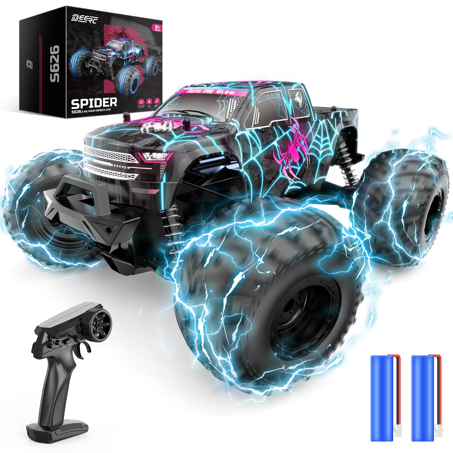 DEERC RC Off-Road Remote Control Car for Kids, 20KMH 114 Scale, Independent Suspension, 40-Minute Operation Time, 2.4GHz, with Lights, Perfect as a
DEERC RC Off-Road Remote Control Car for Kids, 20KMH 114 Scale, Independent Suspension, 40-Minute Operation Time, 2.4GHz, with Lights, Perfect as a