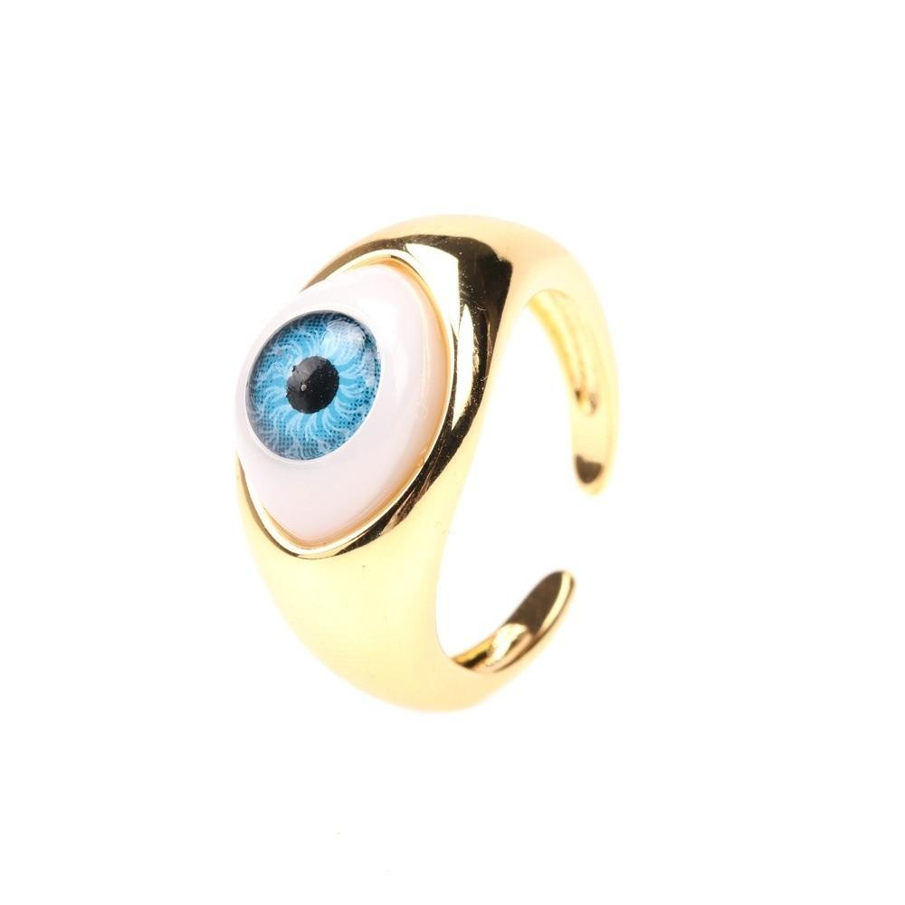 Personalized Resin Eyes Ring Vintage Punk Eyeball Ring Trendy Demon Eyes Finger Ring Girls синий
Personalized Resin Eyes Ring Vintage Punk Eyeball Ring Trendy Demon Eyes Finger Ring Girls синий