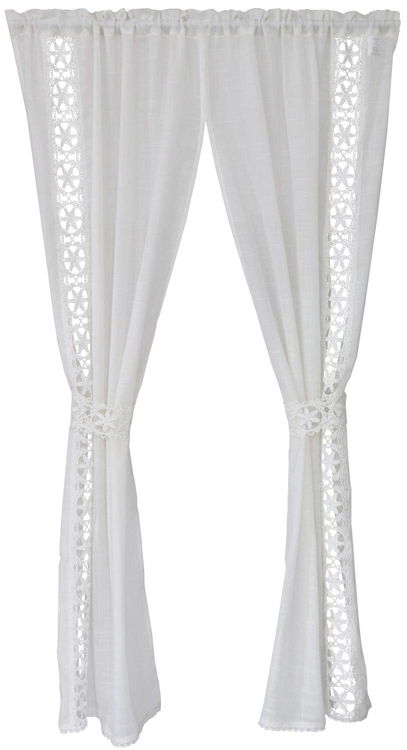 Sunny day fabric Patrice Curtain with 120cm Wide x 145cm Lace Embroidery Tassels, Approx. Long, белый
Sunny day fabric Patrice Curtain with 120cm Wide x 145cm Lace Embroidery Tassels, Approx. Long, белый