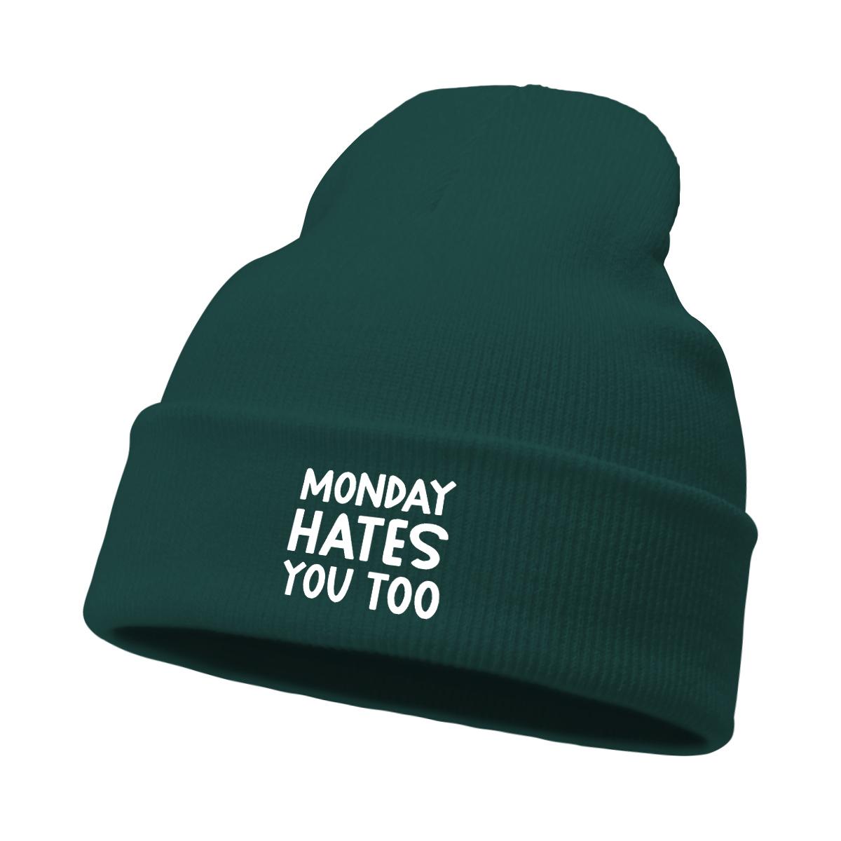 Unisex Winter Hats Hat Beanie “Monday Hates You Too Winter Hats for Women Candy Color Knit Cap Beanie Ideal Choice For Men зелений
Unisex Winter Hats Hat Beanie “Monday Hates You Too Winter Hats for Women Candy Color Knit Cap Beanie Ideal Choice For Men зелений