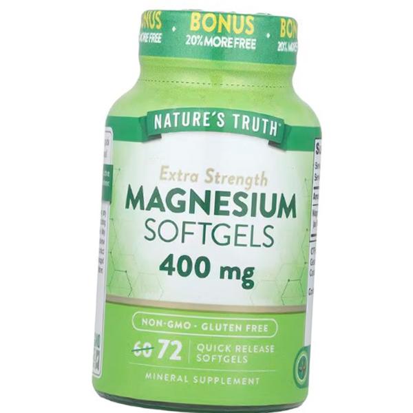 Magnesium, Extra Strength Magnesium Quick Release 400, Nature s Truth (36509026) 72vcaps
Magnesium, Extra Strength Magnesium Quick Release 400, Nature s Truth (36509026) 72vcaps