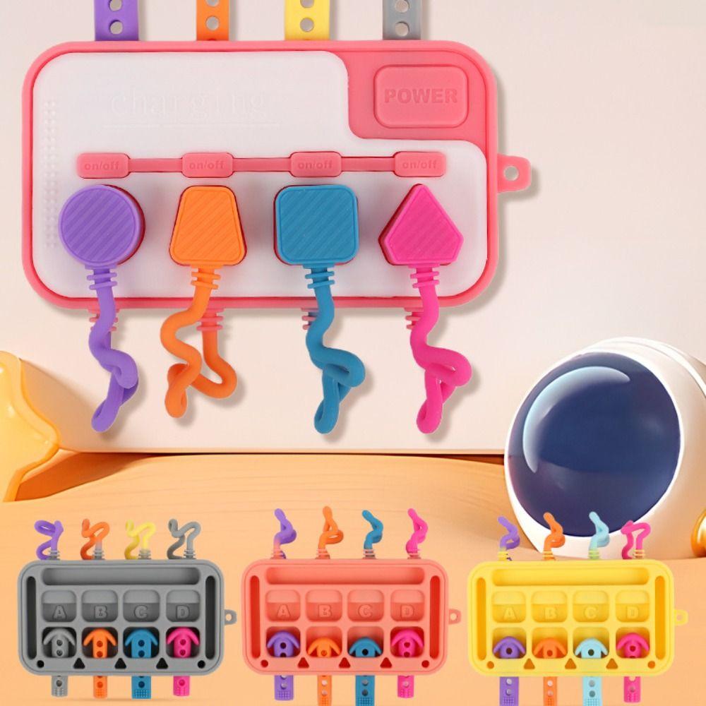 Education Multifunction Fidget Toys Silicone Switch Early Education Toys Newborn Gift рожевий
Education Multifunction Fidget Toys Silicone Switch Early Education Toys Newborn Gift рожевий