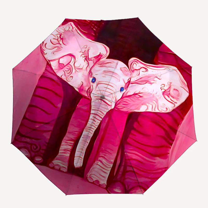 1pc Pink Elephants Automatic Folding Umbrella - Compact 8-Rib Design, Durable Plastic & Iron, Lightweight for Outdoor Daily Use097
1pc Pink Elephants Automatic Folding Umbrella - Compact 8-Rib Design, Durable Plastic & Iron, Lightweight for Outdoor Daily Use097