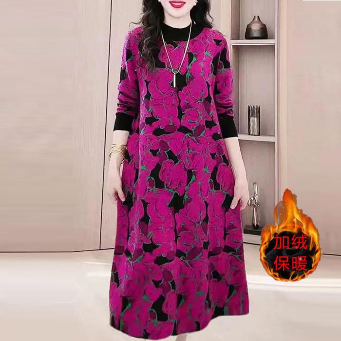 Compound imitation super velvet thickened mother dress large size dress jacquard shows young autumn and winter dress foreign style wear 5XL рожевий червоний колір
Compound imitation super velvet thickened mother dress large size dress jacquard shows young autumn and winter dress foreign style wear 5XL рожевий червоний колір