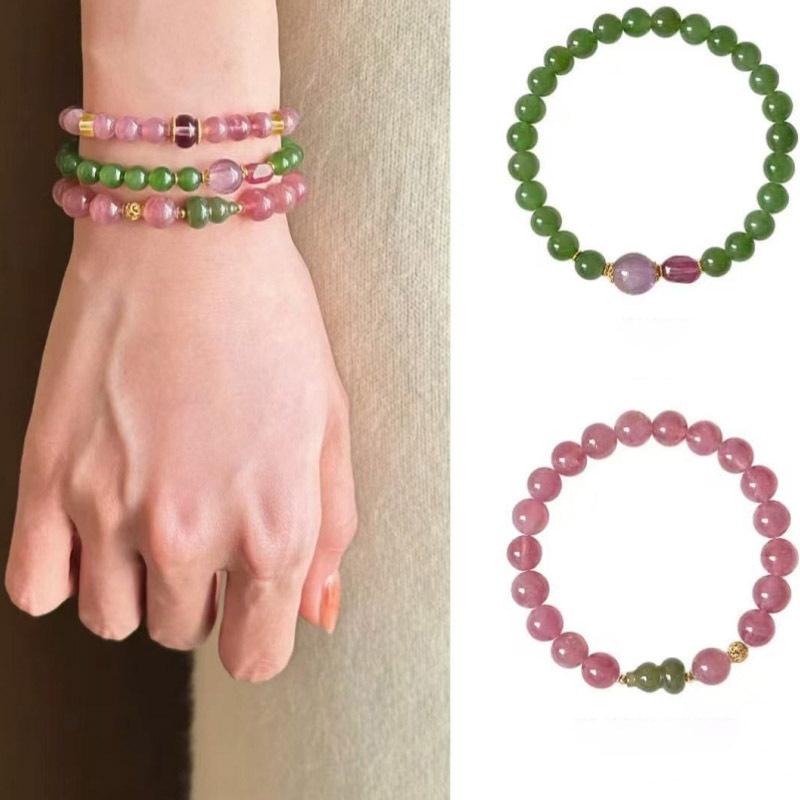 Natural amethyst greenstone beaded bracelet light luxury high sense fashion temperament versatile new Chinese simple niche jewelry
Natural amethyst greenstone beaded bracelet light luxury high sense fashion temperament versatile new Chinese simple niche jewelry