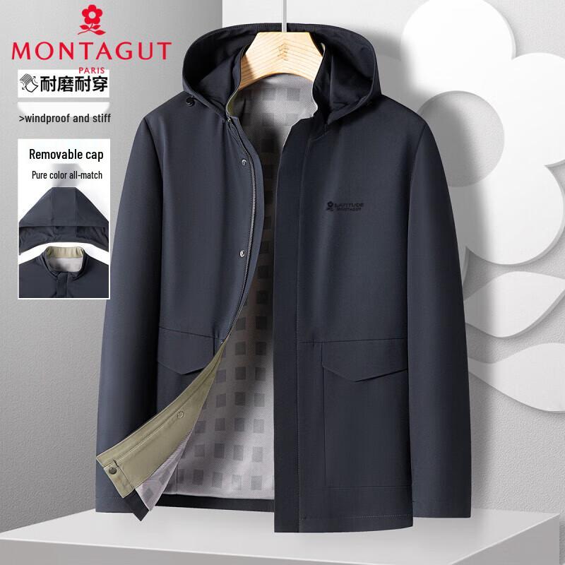 MONTAGUT Men s Detachable Hood Solid Casual Jacket L
MONTAGUT Men s Detachable Hood Solid Casual Jacket L