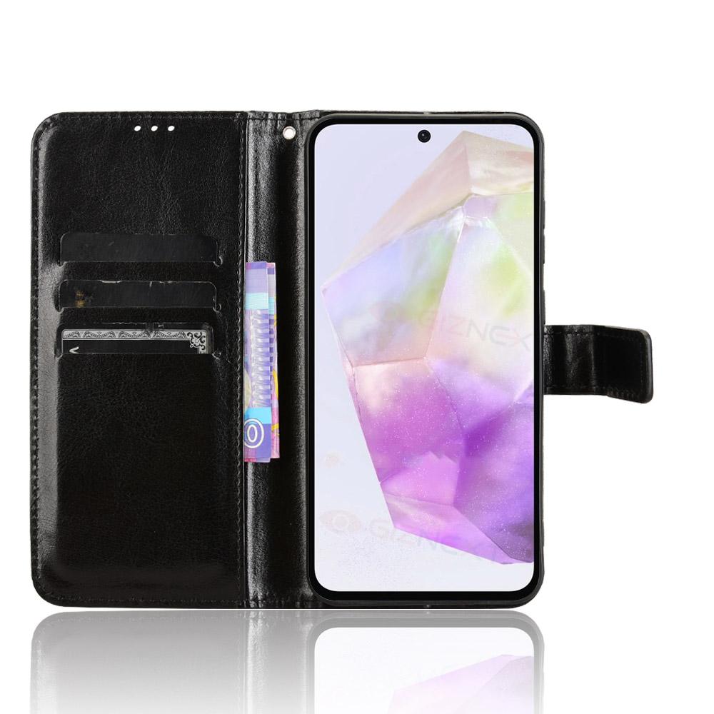 Чохол для Samsung Galaxy A56 5G з текстурою Crazy Horse, з PU шкіри, чохол-гаманець для телефону Brown
Чохол для Samsung Galaxy A56 5G з текстурою Crazy Horse, з PU шкіри, чохол-гаманець для телефону Brown