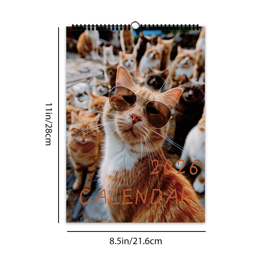 1 шт. Настенный календарь 2026, Коллекция «Абстрактные животные», 12 красивых дизайнов, Идеальный подарок на дни рождения, Рождество, Новый год
1 шт. Настенный календарь 2026, Коллекция «Абстрактные животные», 12 красивых дизайнов, Идеальный подарок на дни рождения, Рождество, Новый год