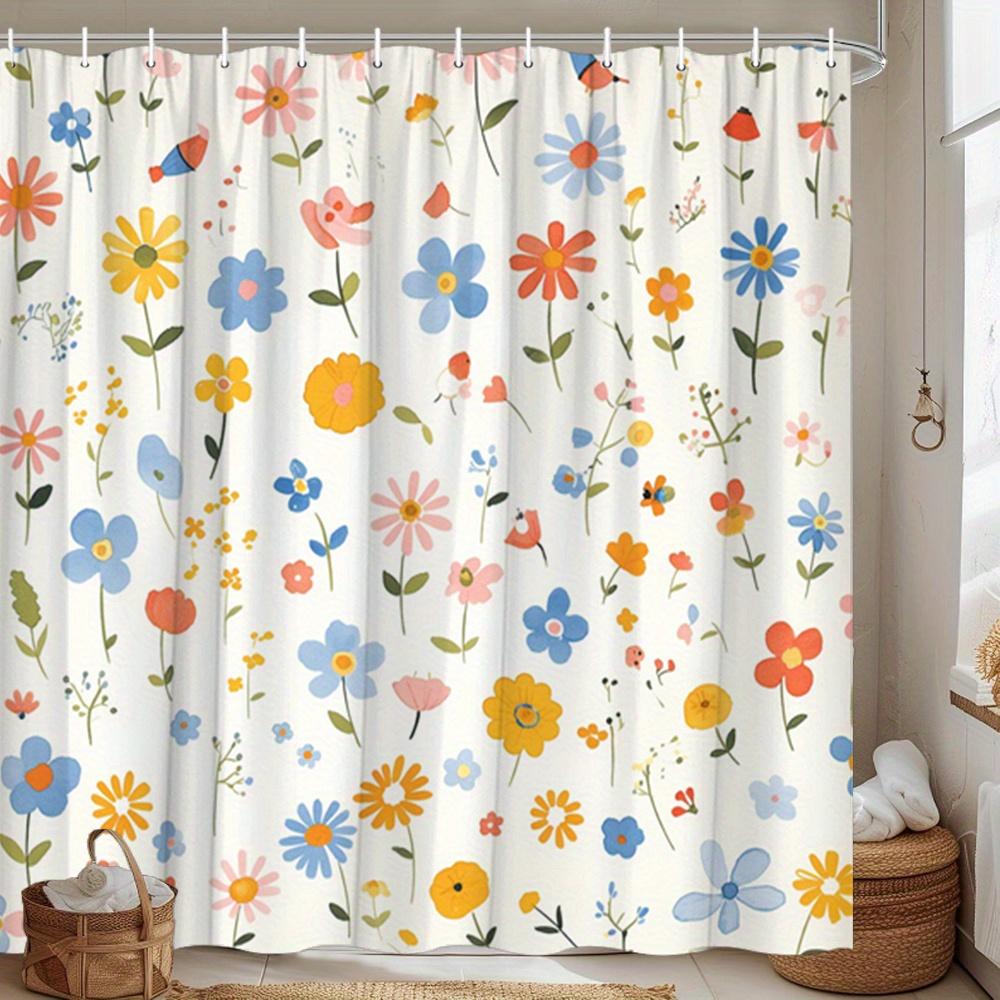 1 Piece Flower And Bird Shower Curtain-Playful Colorful Flowers, Modern And Stylish Home Bathroom Decoration, Polyester Material W60H190(CM)-1 Pcs
1 Piece Flower And Bird Shower Curtain-Playful Colorful Flowers, Modern And Stylish Home Bathroom Decoration, Polyester Material W60H190(CM)-1 Pcs