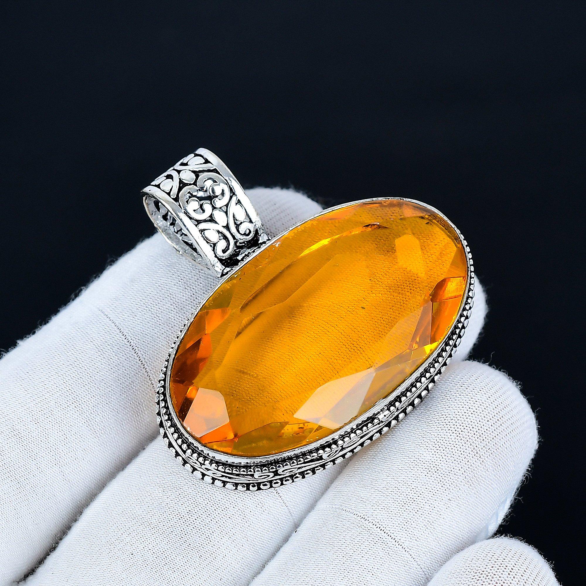 Citrine Pendant, 925 Sterling Silver Handmade Jewelry, Citrine Silver Pendant, Party Wear Jewelry For Women s, Pendant Wadding Gift 6 Cm жовтий
Citrine Pendant, 925 Sterling Silver Handmade Jewelry, Citrine Silver Pendant, Party Wear Jewelry For Women s, Pendant Wadding Gift 6 Cm жовтий
