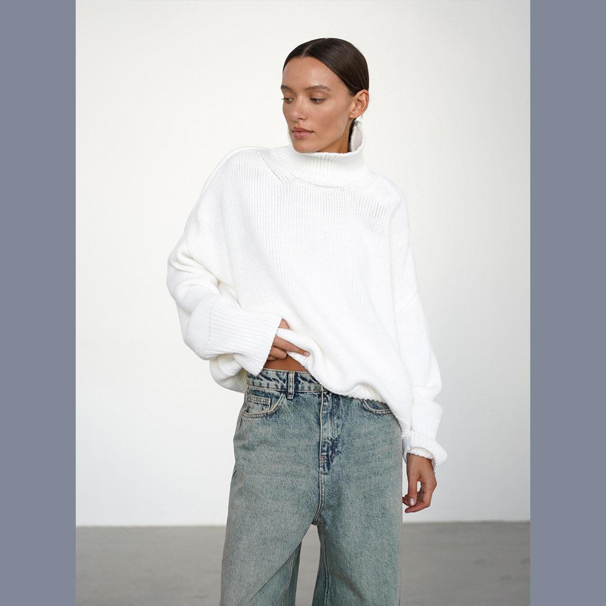 Осенний женский вязаный свитер оверсайз с высоким воротником желтый винтажный пуловер мягкий зимний теплый винтажный красный свитер для женщин XS белый
Осенний женский вязаный свитер оверсайз с высоким воротником желтый винтажный пуловер мягкий зимний теплый винтажный красный свитер для женщин XS белый