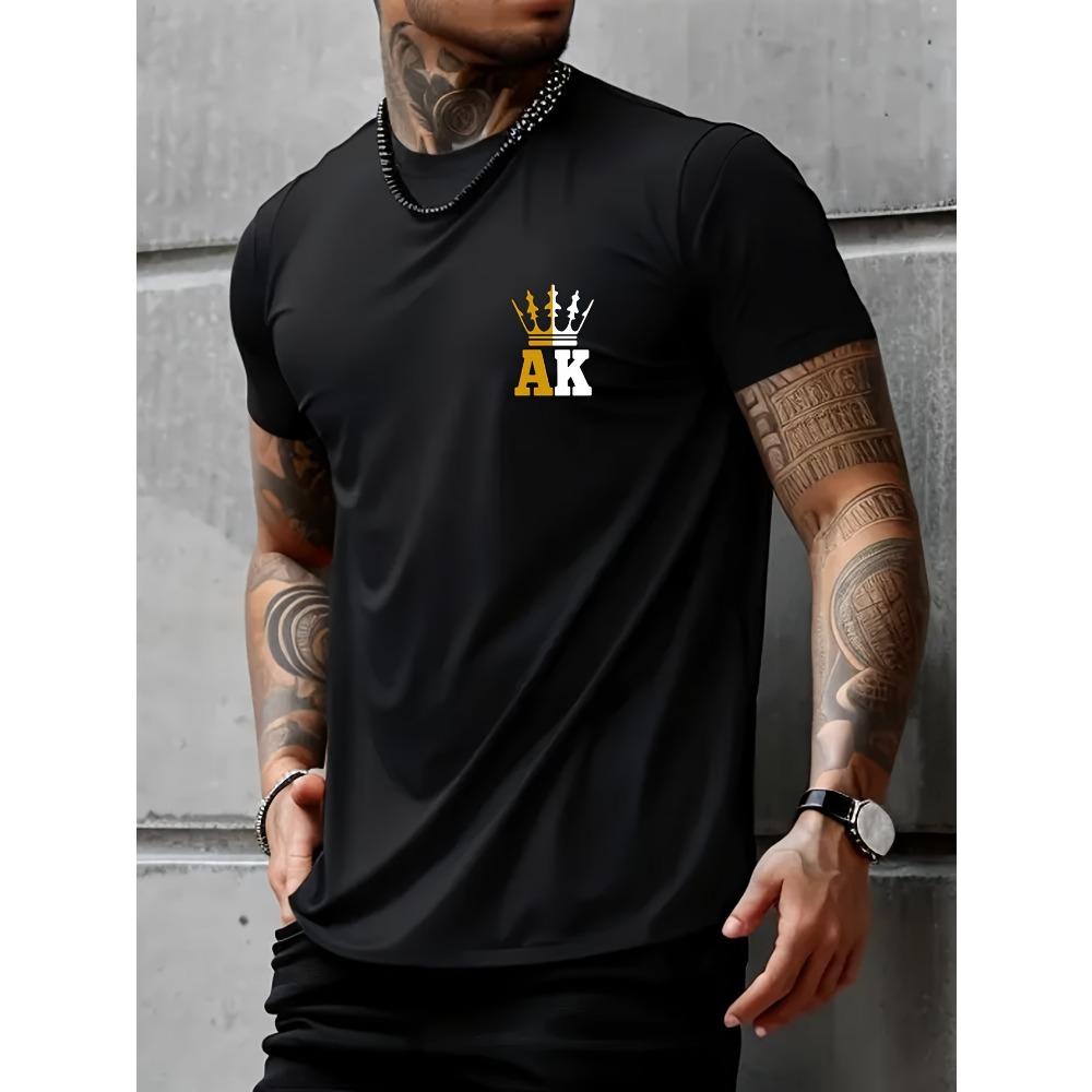 Men s Casual Crown AK Printed T-Shirt Crew Neck Short Sleeve Versatile and Machine Washable 3XL
Men s Casual Crown AK Printed T-Shirt Crew Neck Short Sleeve Versatile and Machine Washable 3XL