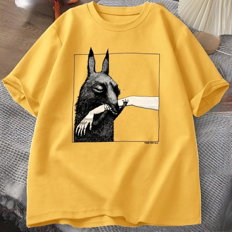 Funny Creature Bite Hand T Shirt Animal Lover Tshirt Crewneck Cotton Short Sleeve Tshirt WOMEN Clothes Streetwear Loose Tees 4XL
Funny Creature Bite Hand T Shirt Animal Lover Tshirt Crewneck Cotton Short Sleeve Tshirt WOMEN Clothes Streetwear Loose Tees 4XL